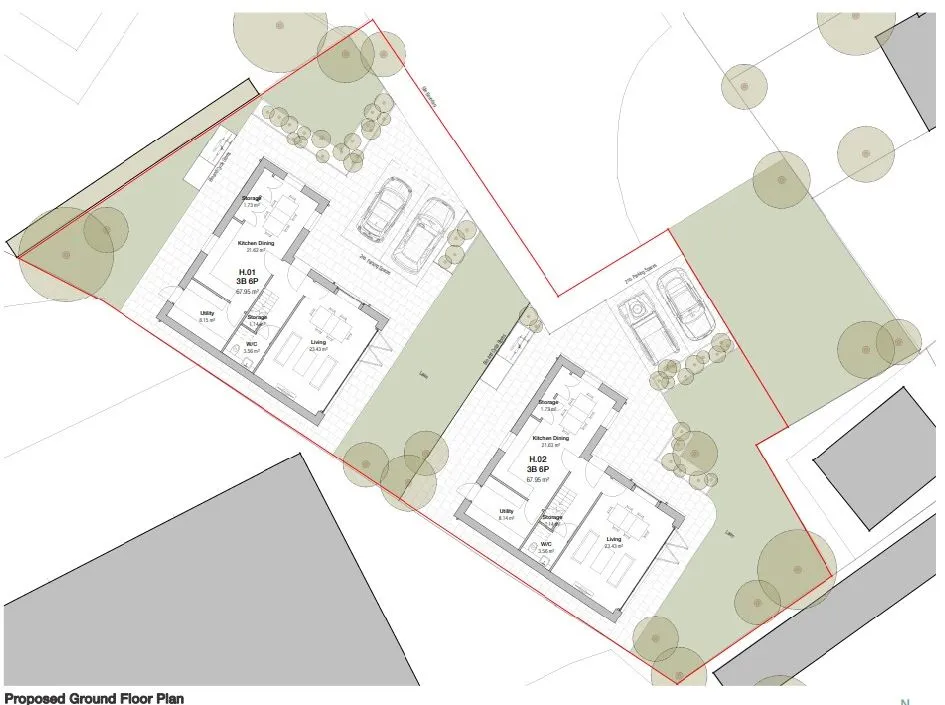 Garage Site at Hilton Close, Uxbridge, Middlesex, UB8 2QJ