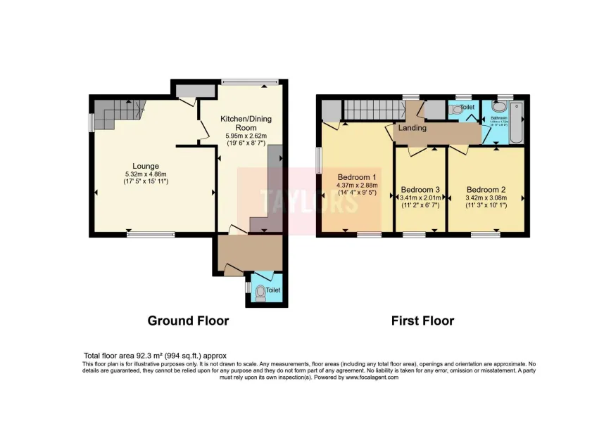 3 bed End of Terrace