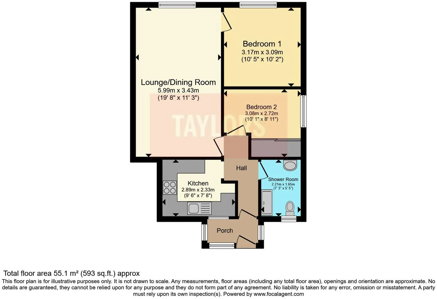 2 bed Ground Maisonette