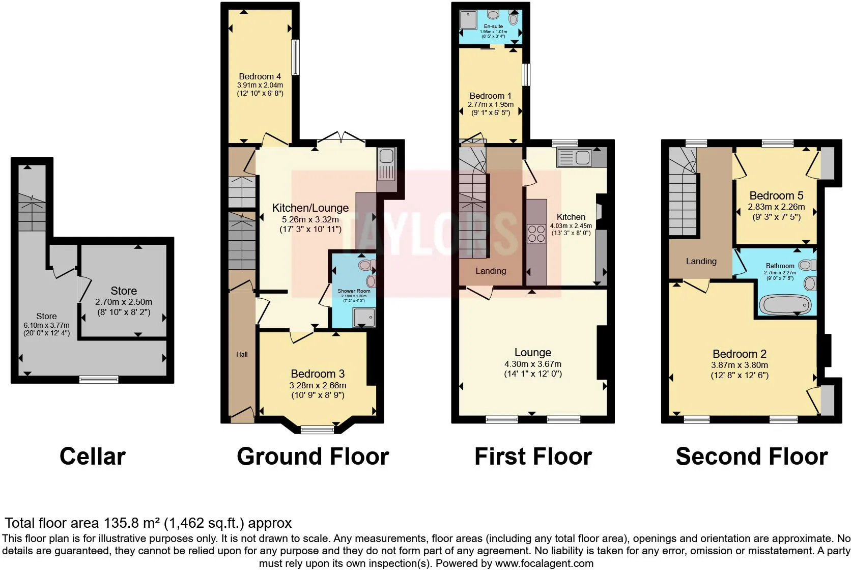 5 bed Block of Apartments