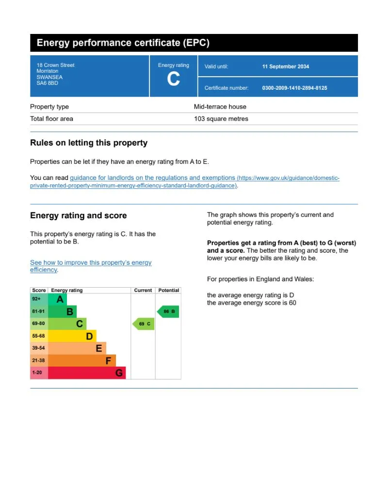 Lot 151 - 18 Crown Street, Morriston, Swansea, West Glamorgan, SA6 8BD
