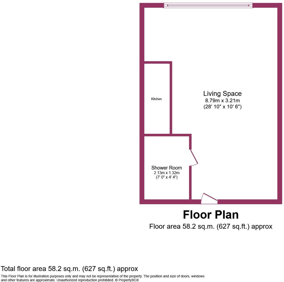 1 bed Studio