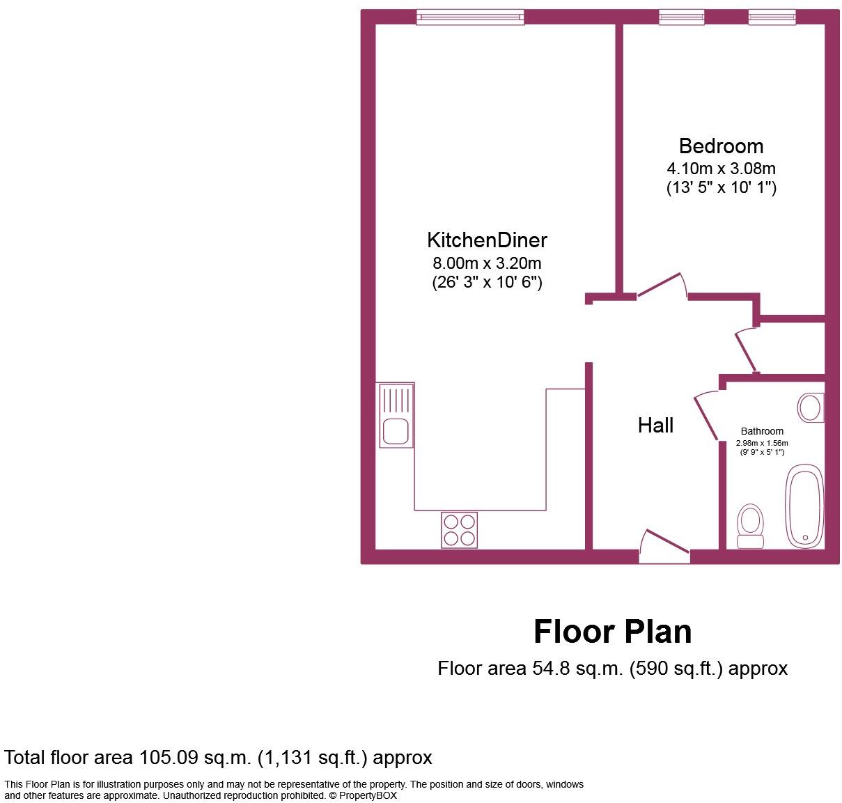 1 bed Apartment
