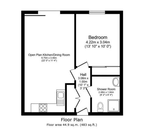 1 bed Apartment