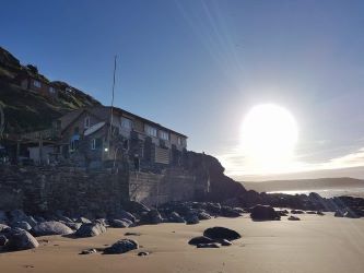 A thrilling chance to own a prime beachfront property with vast potential for future development!