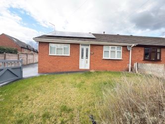 FOR SALE BY ONLINE PUBLIC AUCTION
WELL PRESENTED THREE BEDROOM SEMI-DETACHED BUNGALOW
LOCATED IN THE DESIRABLE MARKET TOWN OF MARKET DRAYTON
TWO DETACHED GARAGES
DRIVEWAY WITH PARKING FOR SEVERAL CARS