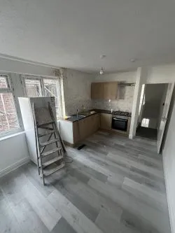 Mixed - Use Building: Commercial shop use class on the ground floor, with a part converted uppers to a 3 bed residential flat. Requires physical separation with a stud wall from commercial to residential.