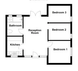 UNMODERNISED 3 BED SEMI DETACHED BUNGLOW