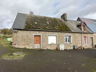 2 Bedroom stone cottage to finish renovating with outbuildings and almost 2 acres of land.