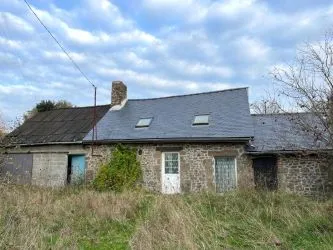 3 bedroom stone house with outbuilding and garden in a small hamlet.