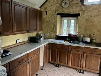 3 bedroom stone house with outbuilding and garden in a small hamlet.