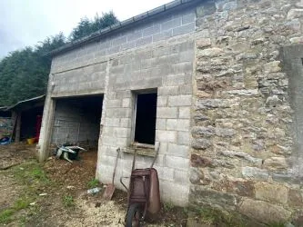 Stone Farmhouse to renovate with over 5 acres including woodland in Normandy in rural hamlet