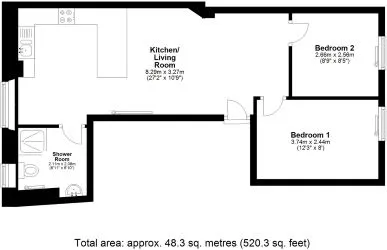 Two-bedroom town centre apartment available by Auction 29th May 2025