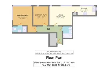 TWO BED TWO BATH APARTMENT