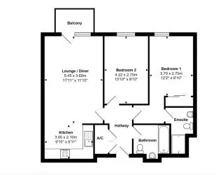 Market Value: £290,000 - £325,000 - Modern two bedroom apartment in Bournemouth Town Centre with open-plan living, two bathrooms, a private balcony, and secure parking.