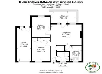 10 Bro Enddwyn is a 2 bedroomed semi-detached property of standard construction under a slated roof located on the outskirts of the popular village of Dyffryn Ardudwy. Updating required.