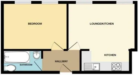 One Bedroom Flat with Parking and Gym Included - Ideal Holiday Home & Vacant Possession-  Flat 35 Burlington East Mansions, 11 Owls Road, Bournemouth, Dorset, BH5 1AT