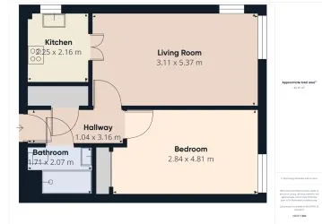 A one bedroom apartment in Chester City Centre.