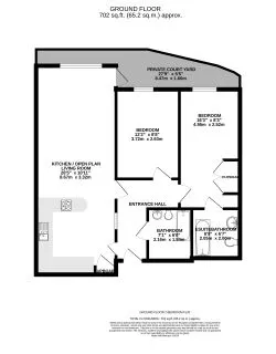 2 Bedroom Flat With Private Courtyard Garden