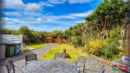 Static 6 Berth Caravan On A Good Sized Plot On The Llyn Peninsula, Including Off Road Parking And With Distant Sea Views. Local Beaches Are Within Easy Reach.