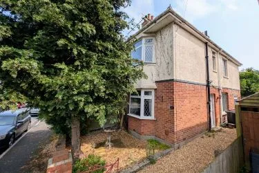 Three bedroom, Two reception Semi detached House. South facing rear garden.- 2 Clive Road, Bournemouth, Dorset, BH9 1NR