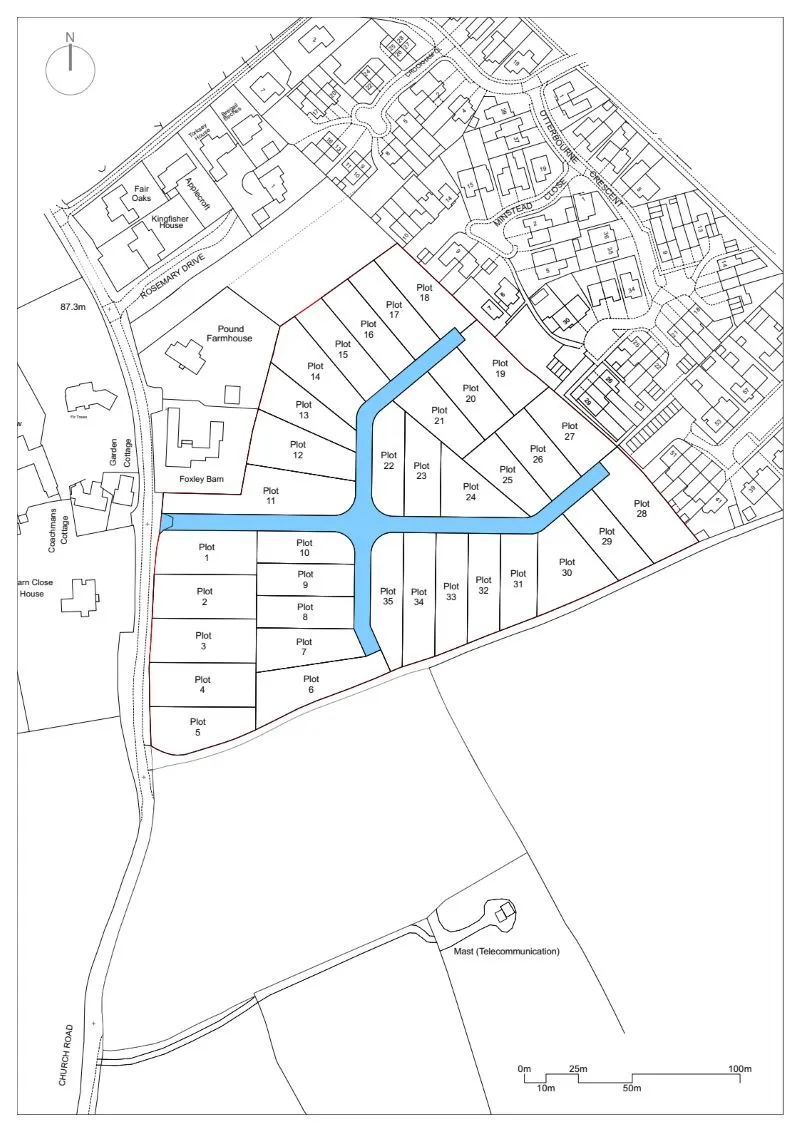Investment Opportunity, approximately a quarter of an acre of well drained land with potential in a very desirable area - Plot 13 Land Off Church Road, Tadley, Hampshire, RG26 3AU