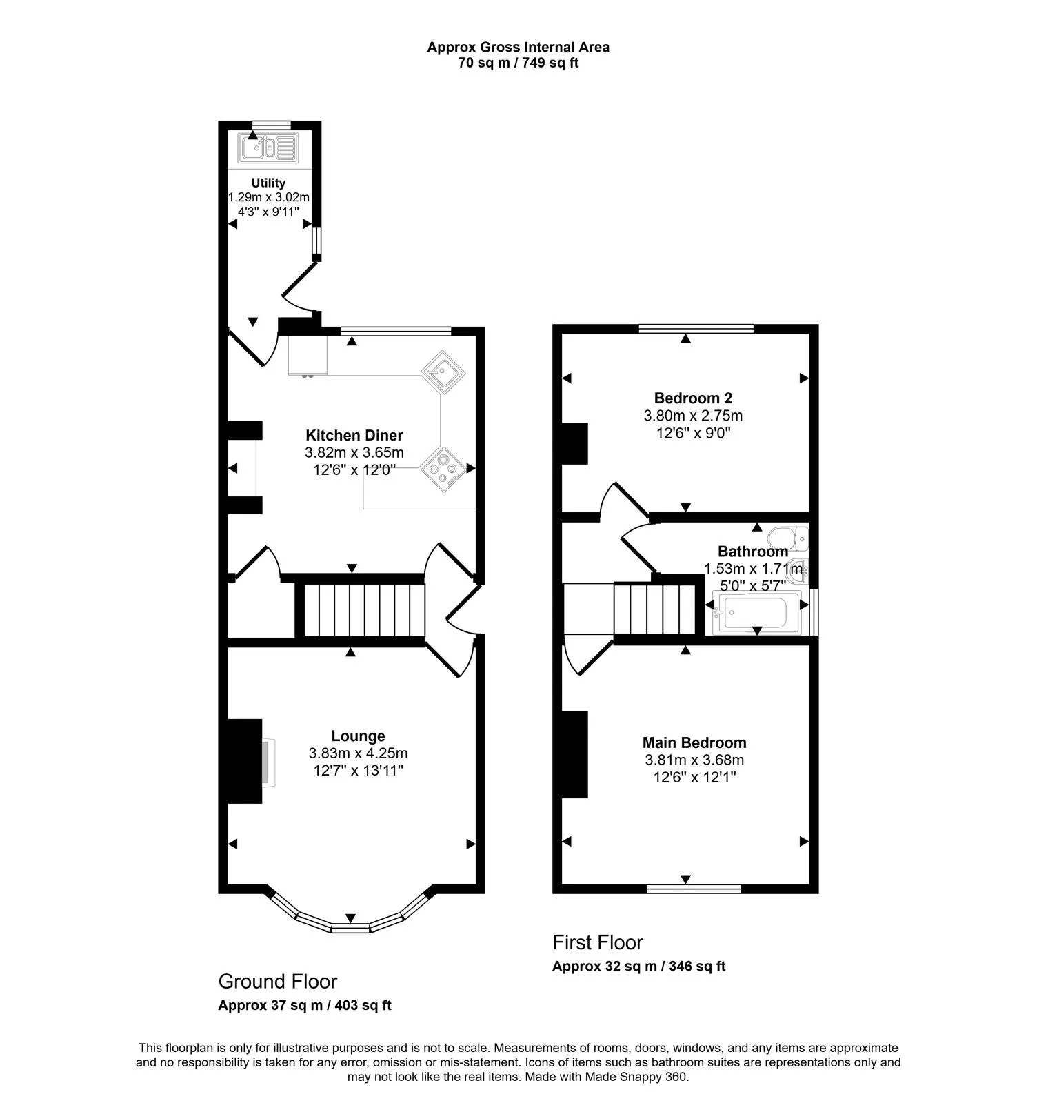 2 Bedroom Semi-Detached in Stourbridge