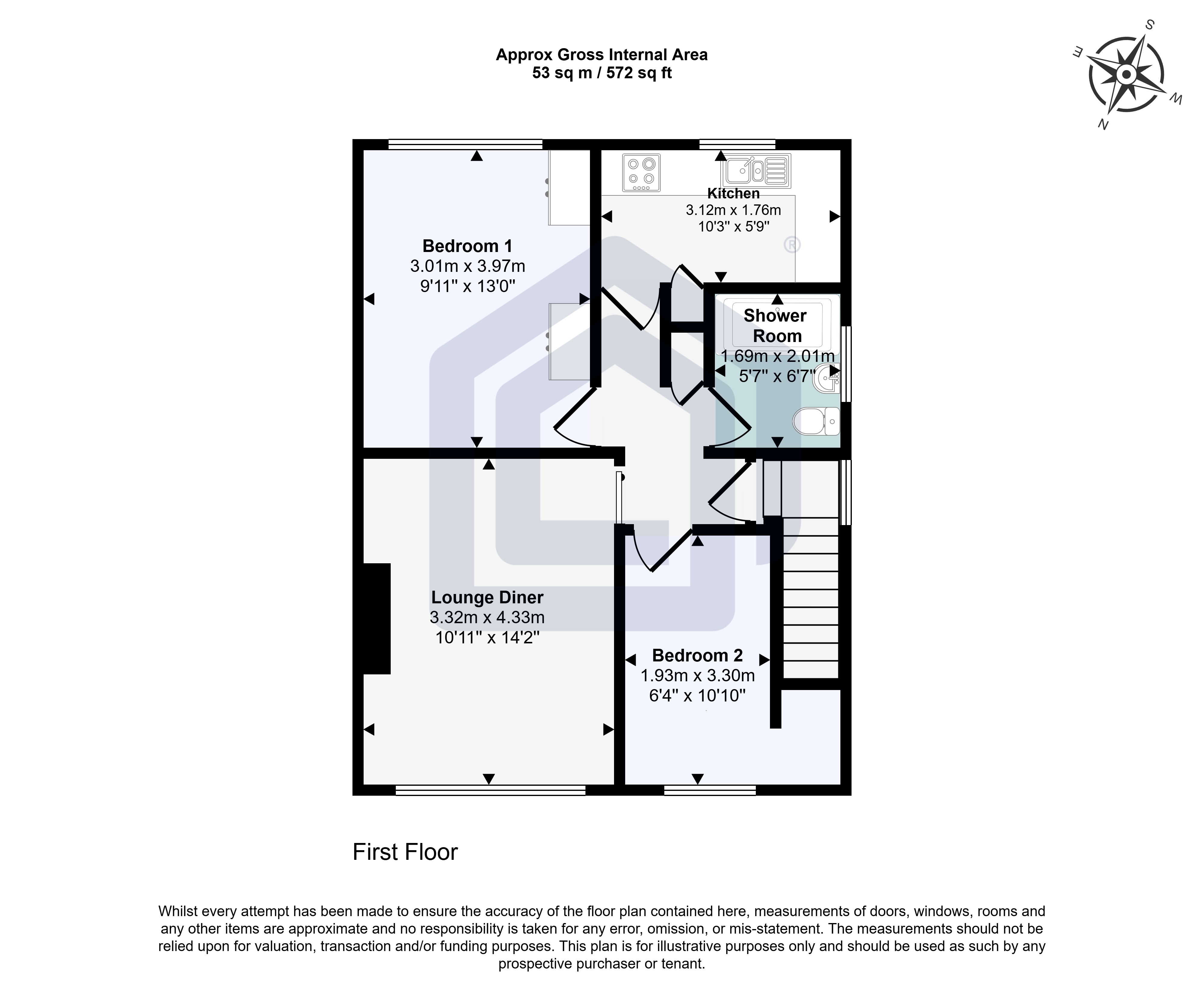 2 Bedroom Maisonette in Nuneaton
