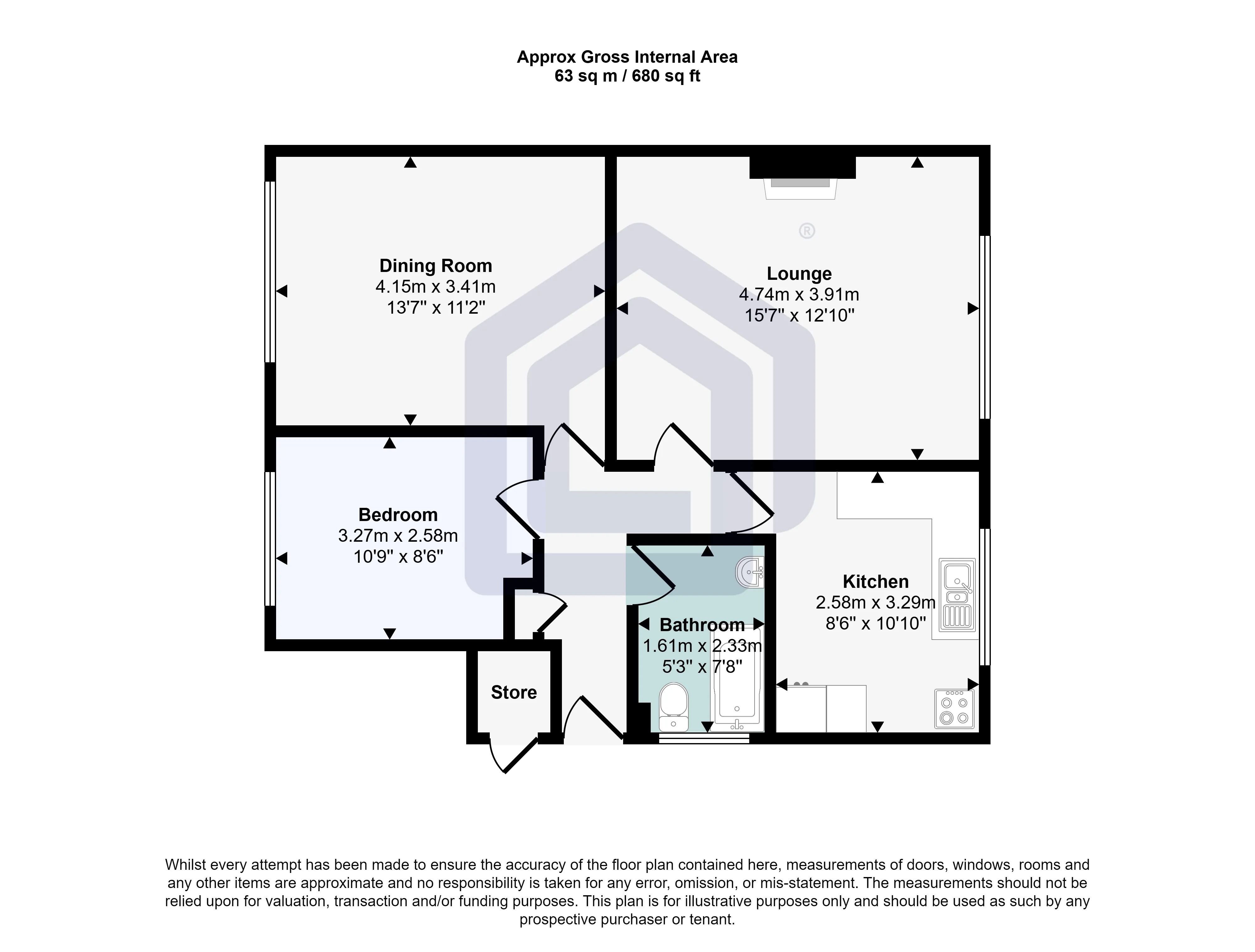 2 Bedroom Flat in Chatham