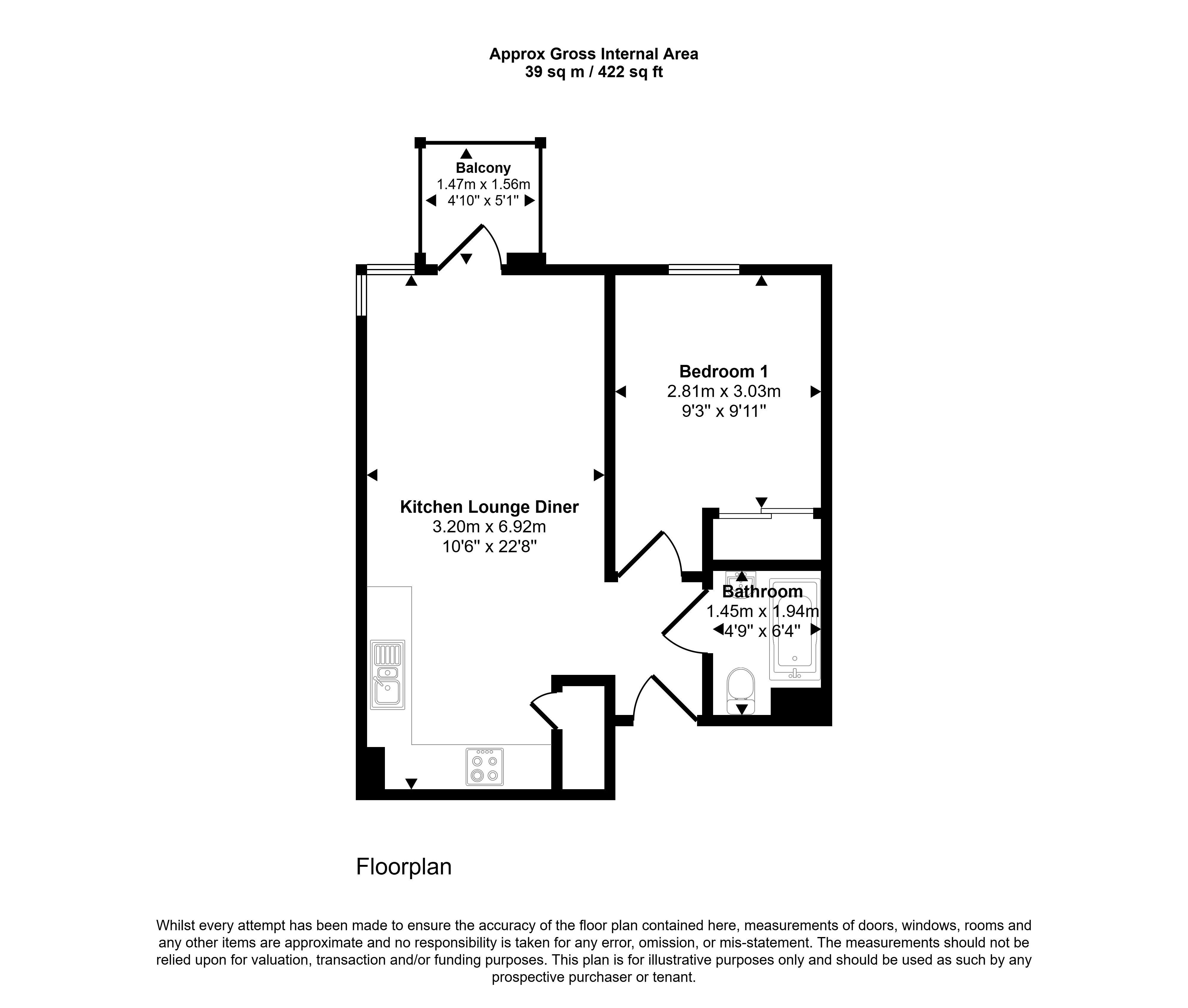 1 Bedroom Apartment in Barking