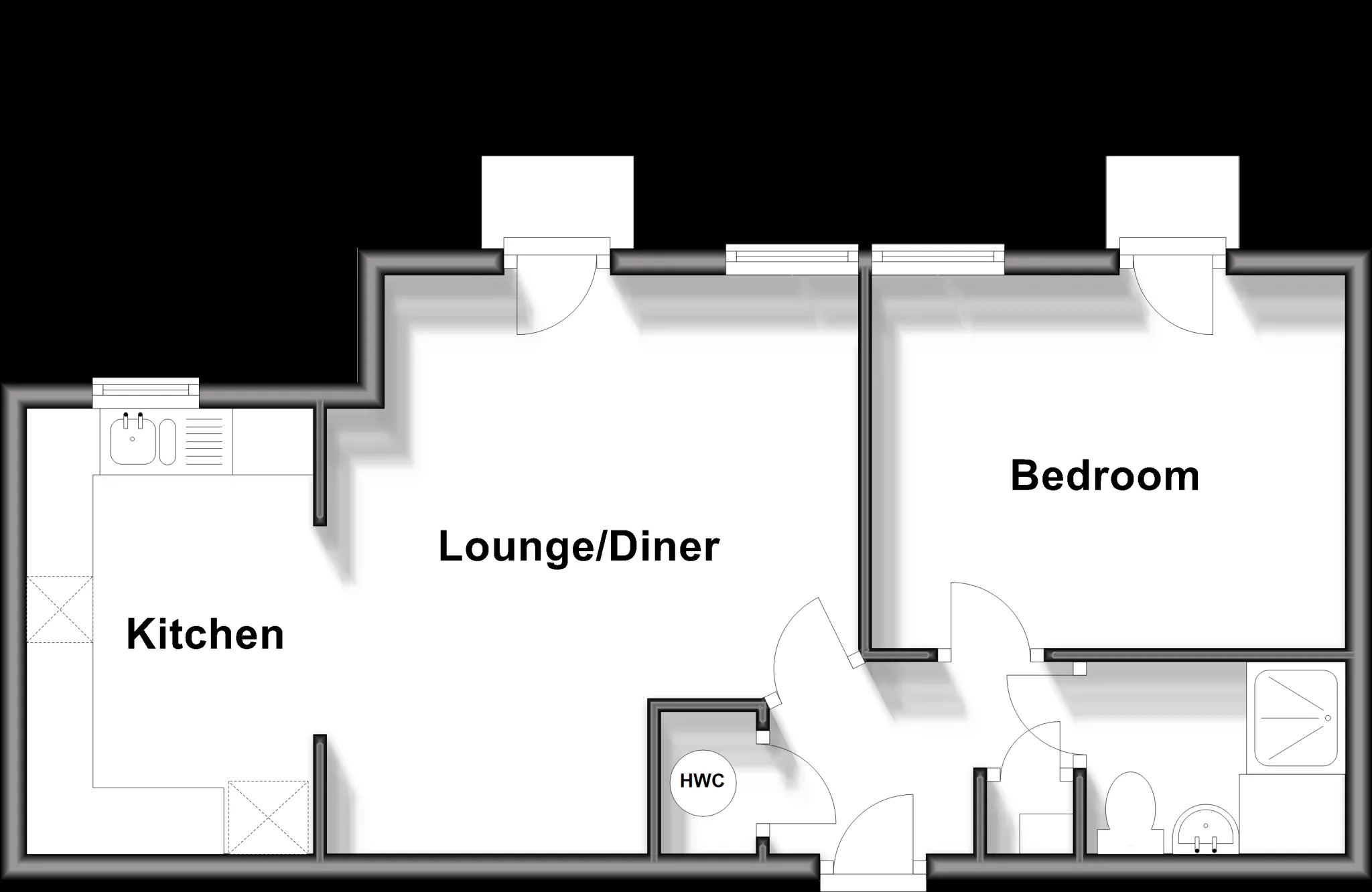 1 bed Apartment