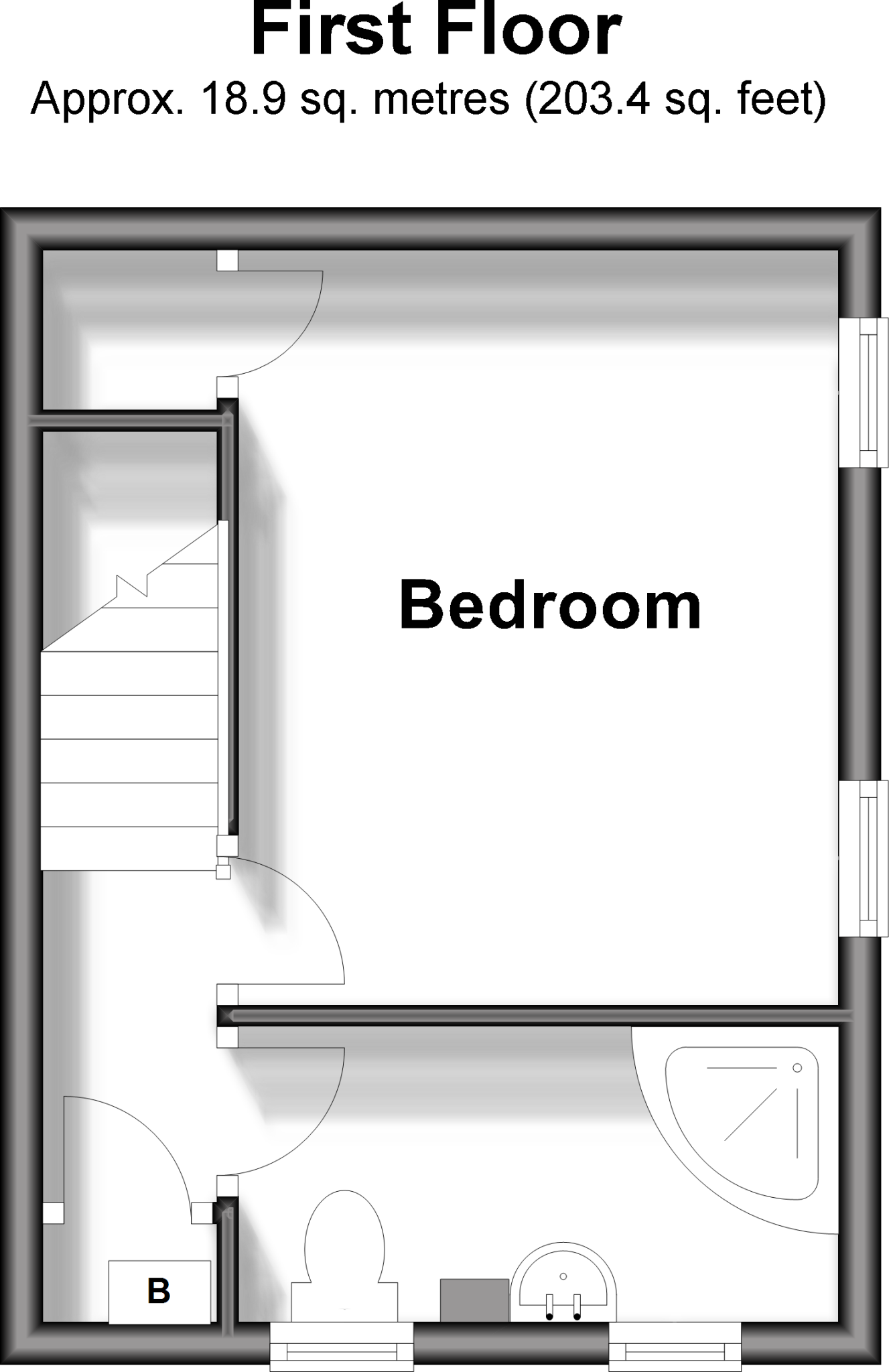 1 bed End of Terrace