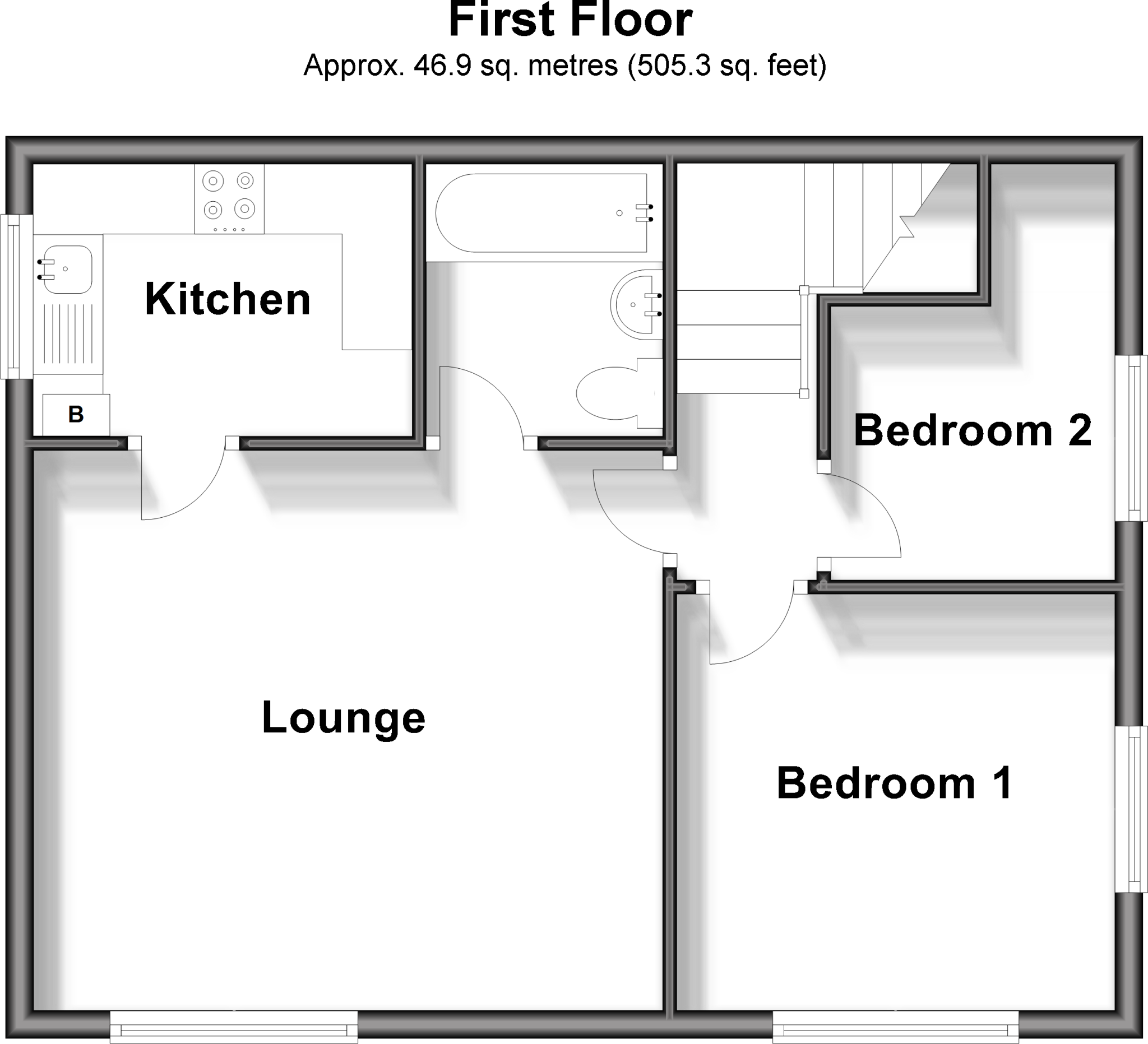 2 bed Maisonette
