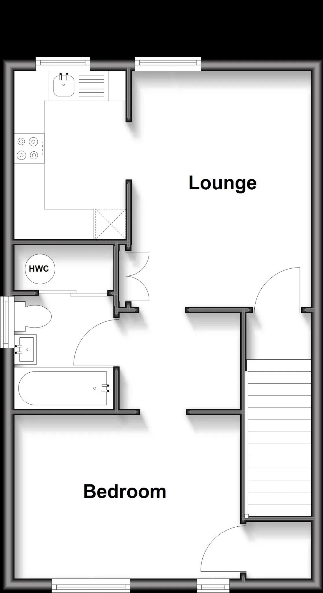 1 bed Maisonette