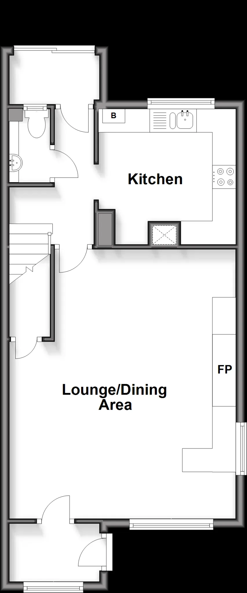 3 bed End of Terrace