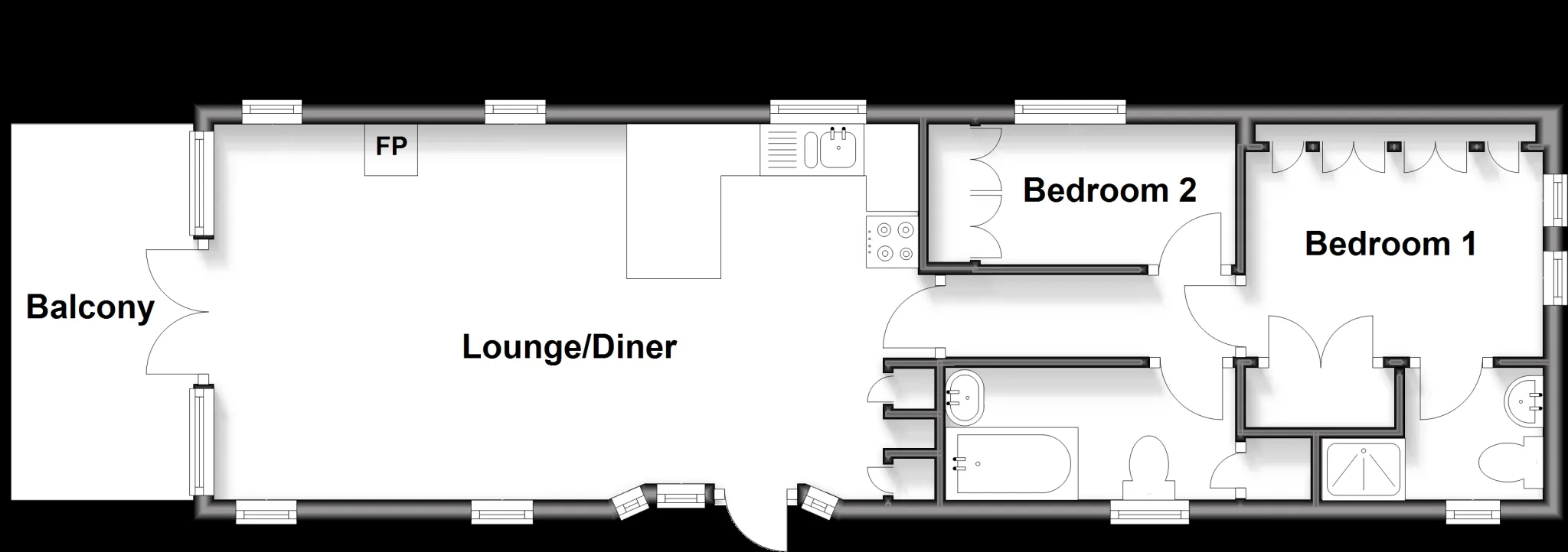 2 bed Park Home