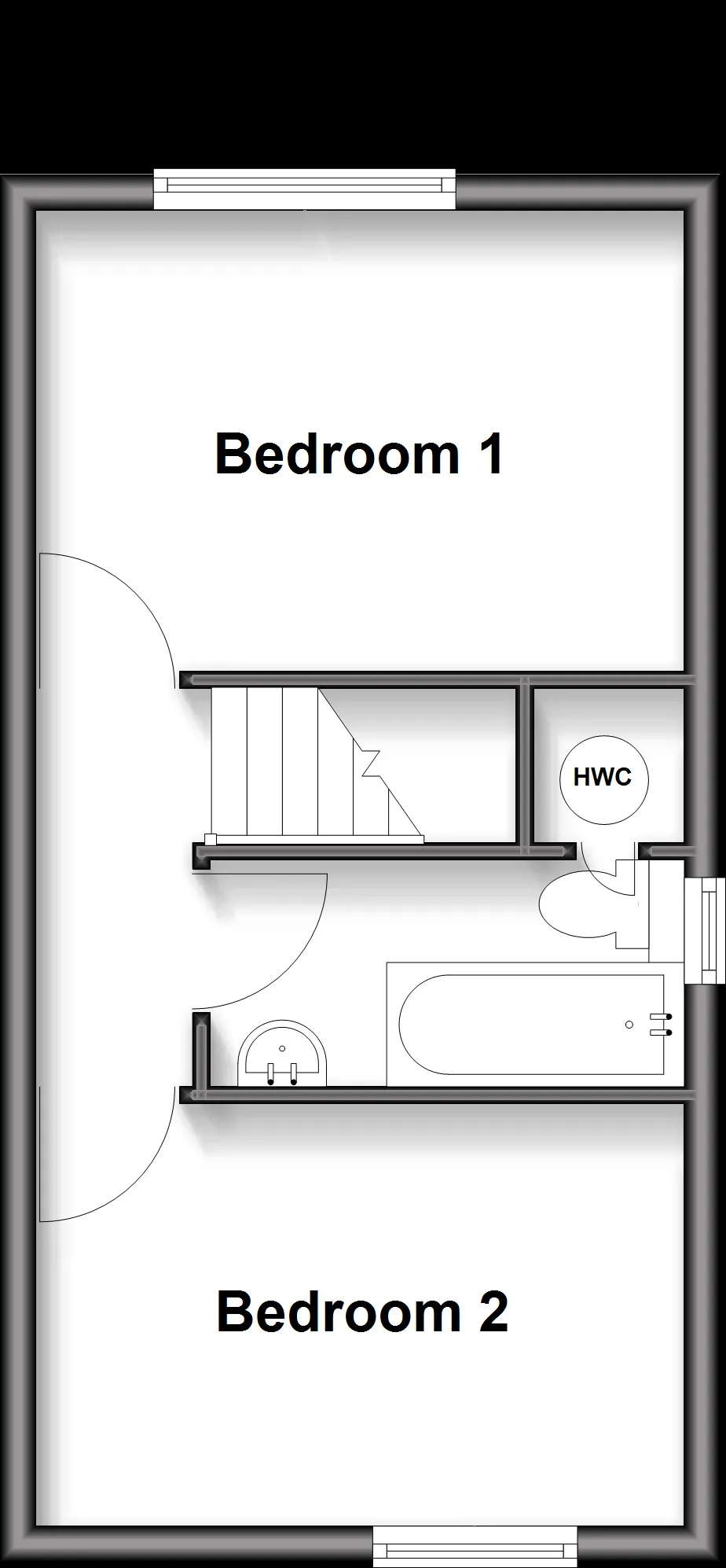 2 bed End of Terrace