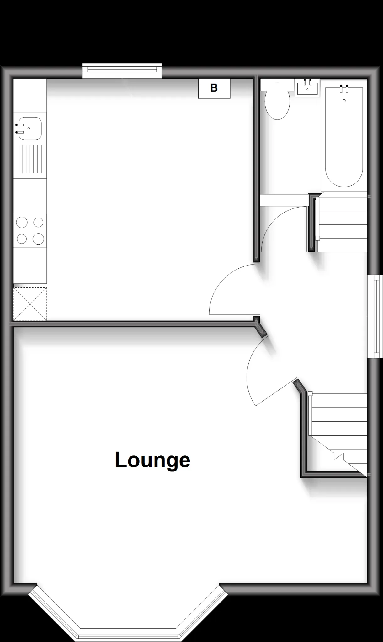 2 bed Maisonette