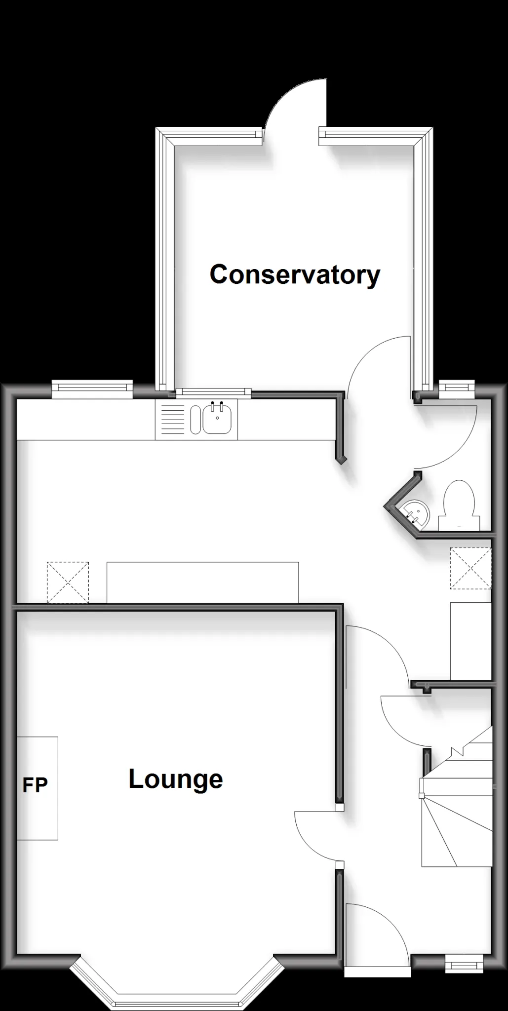2 bed End of Terrace