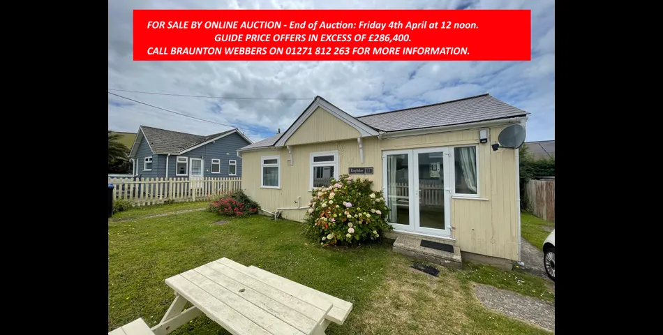 DETACHED HOLIDAY CHALET - 3 Bedrooms, WALKING DISTANCE OF CROYDE BAY 