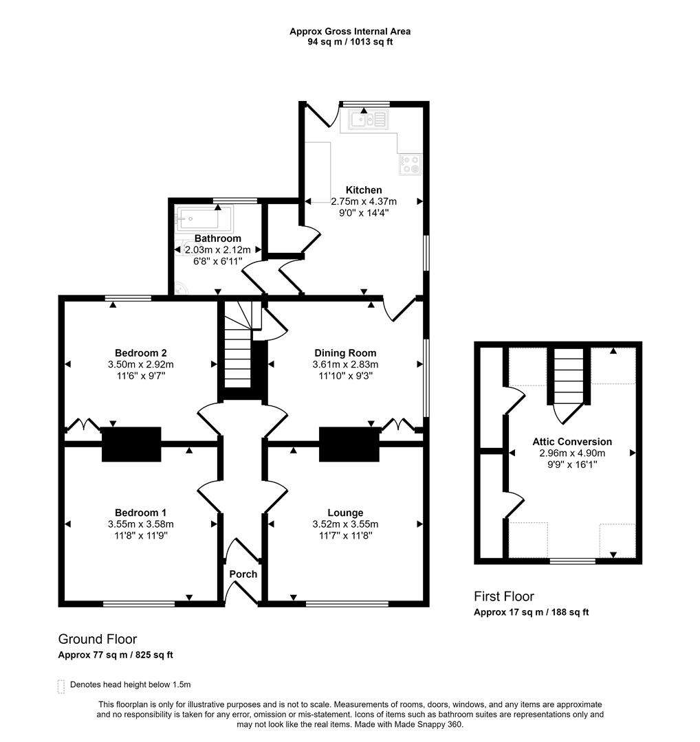 2 bed Detached Bungalow