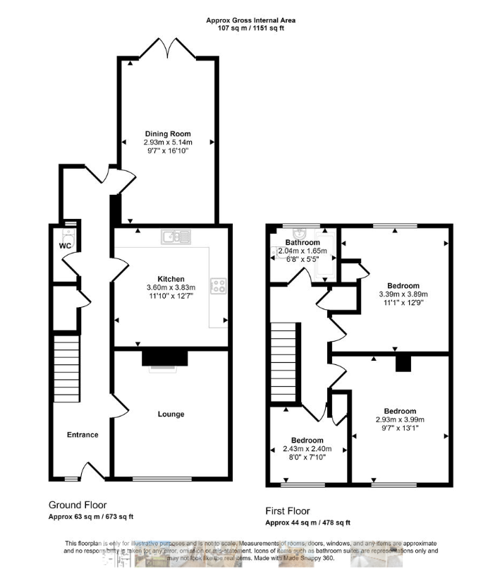 3 bed Terraced