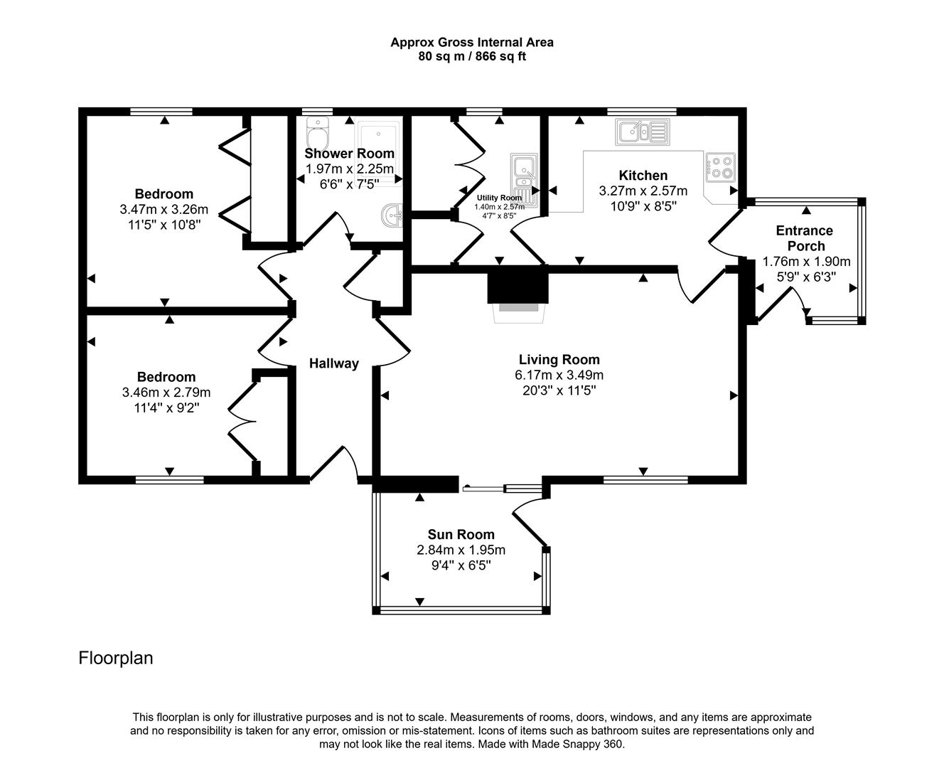 2 bed Detached Bungalow