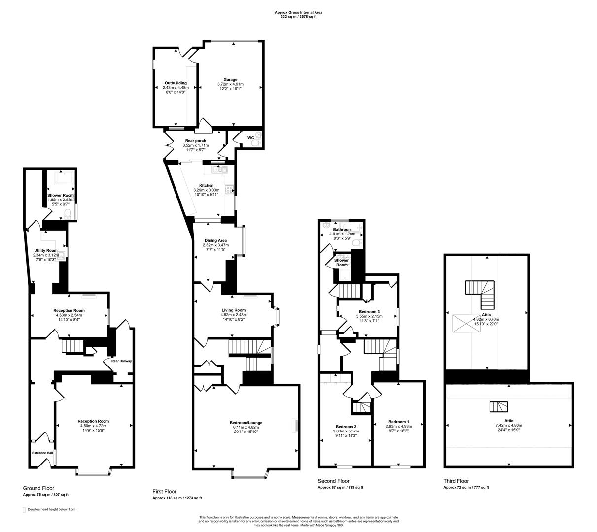 3 bed Terraced