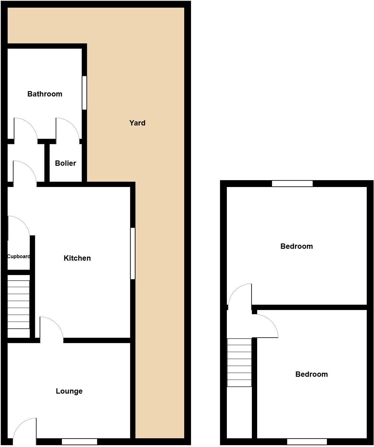 2 bed Semi-Detached