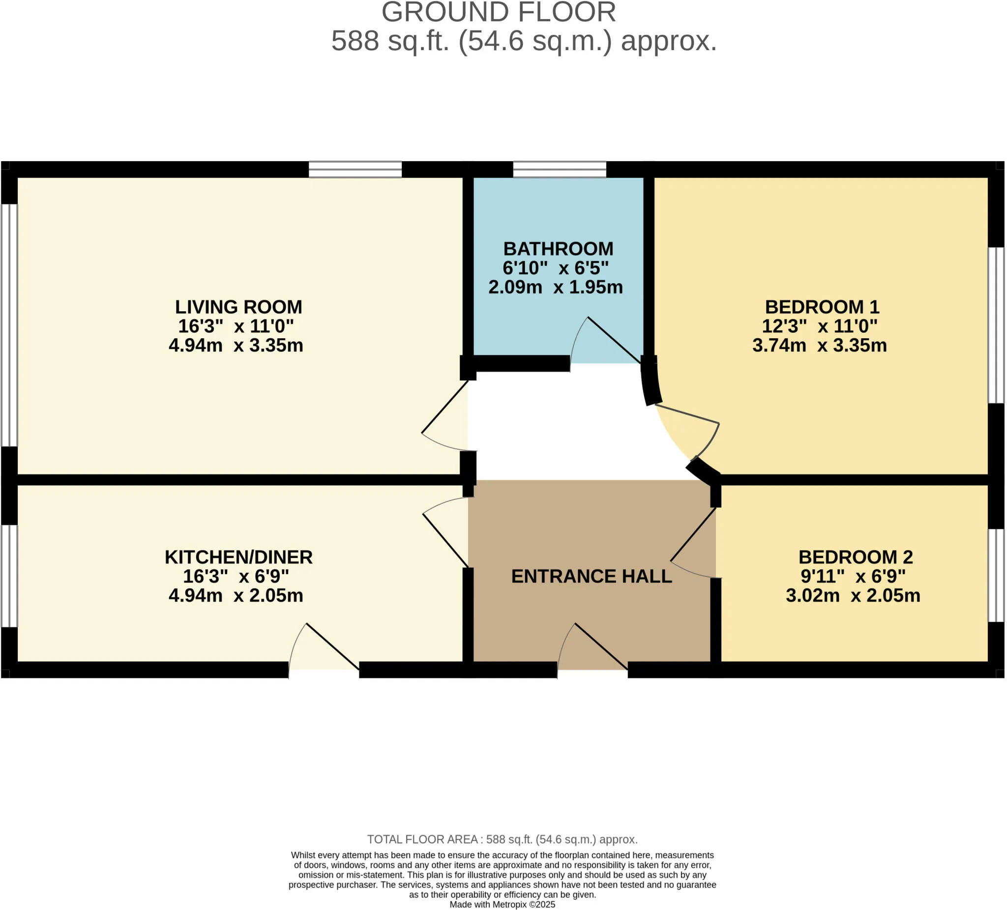 2 bed Detached Bungalow