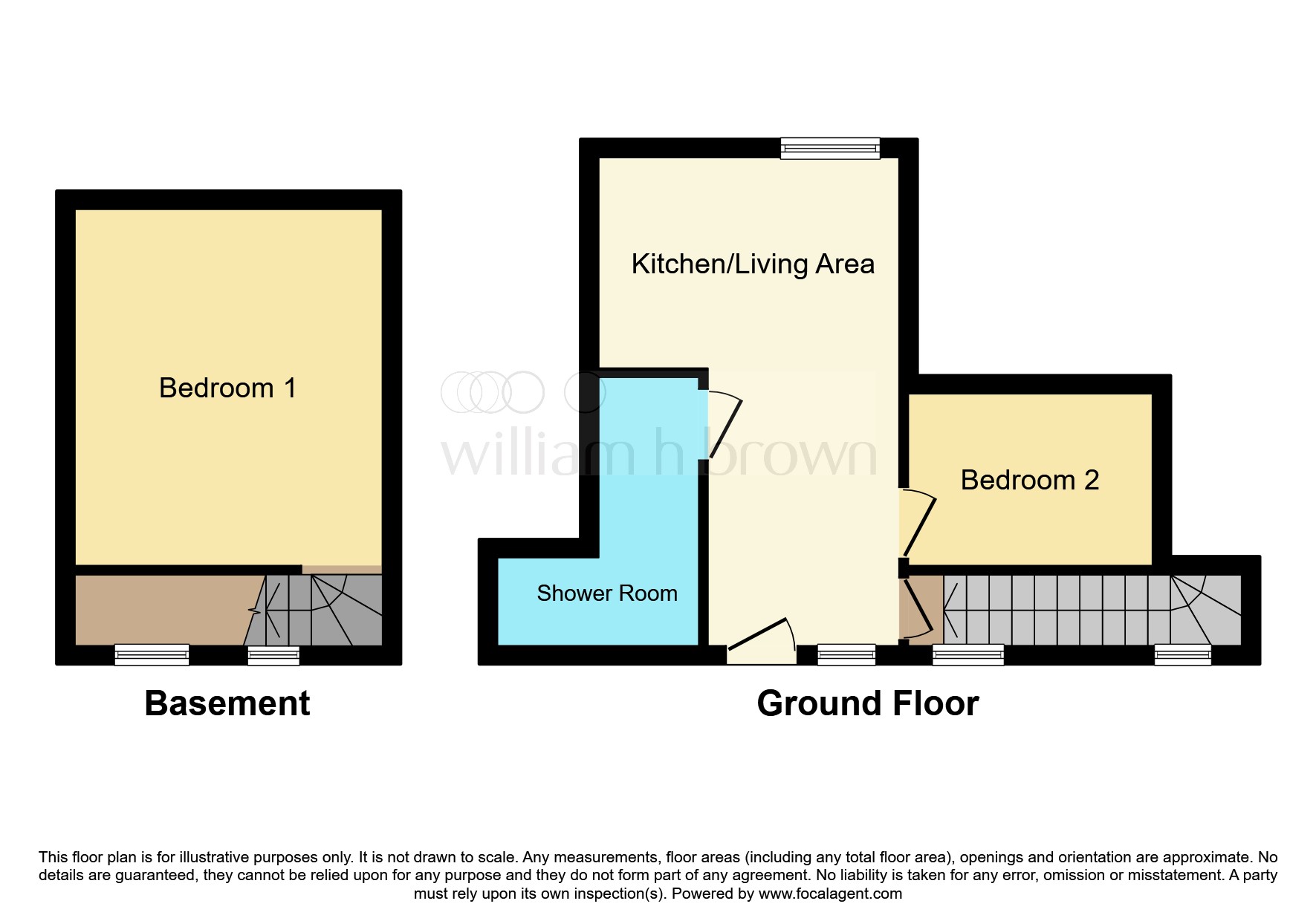 2 bed Ground Flat
