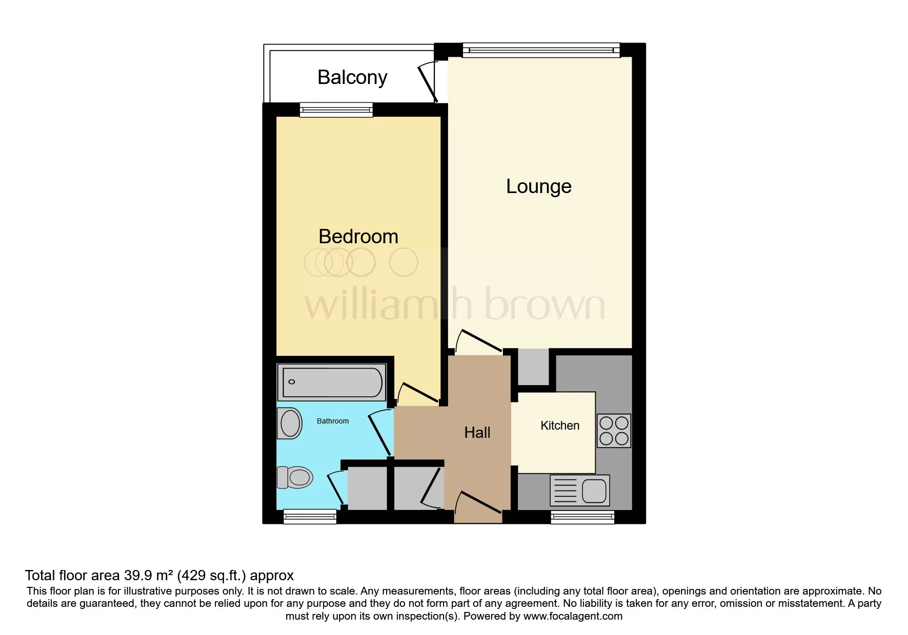 1 bed Ground Flat