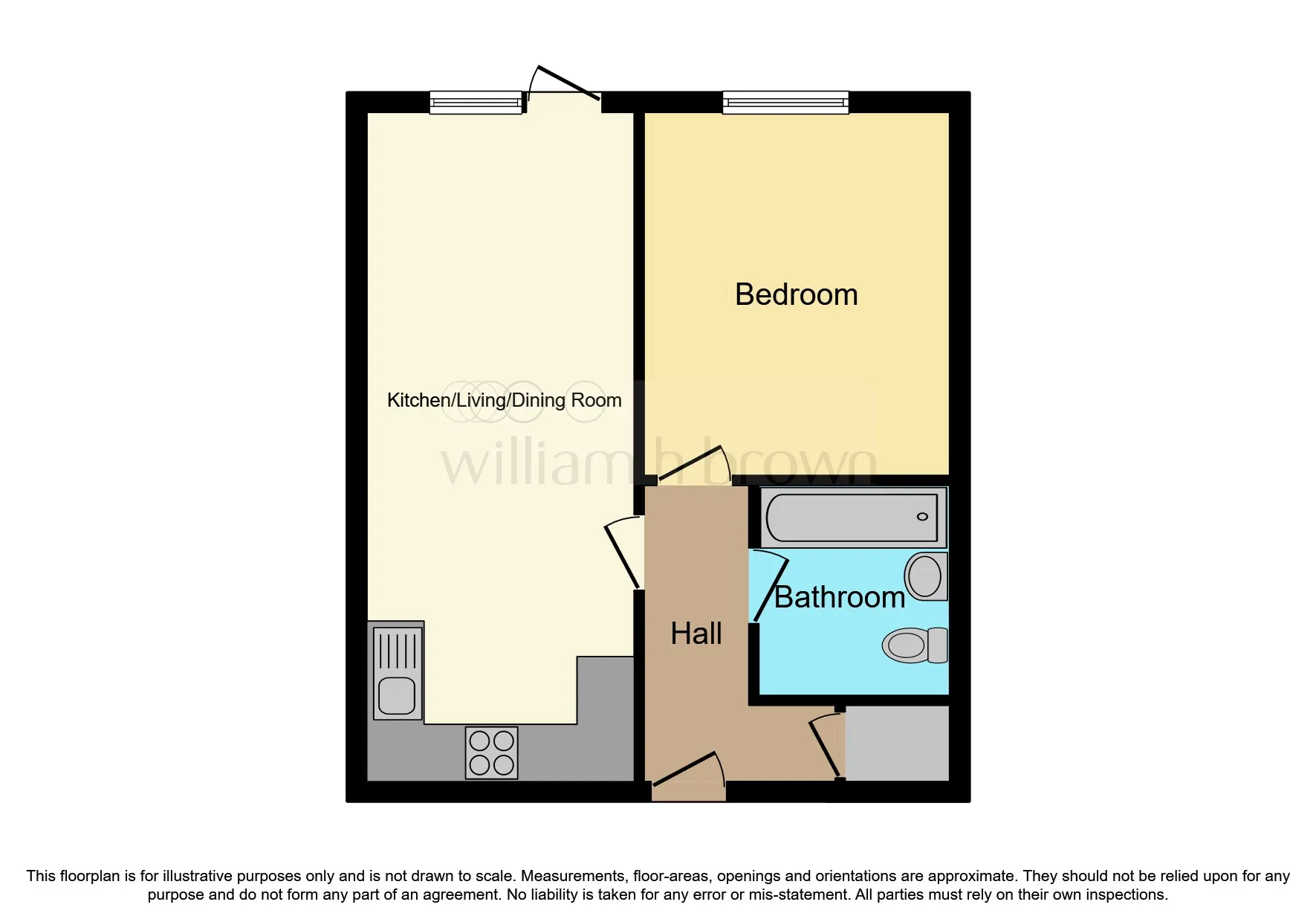 1 bed Ground Flat