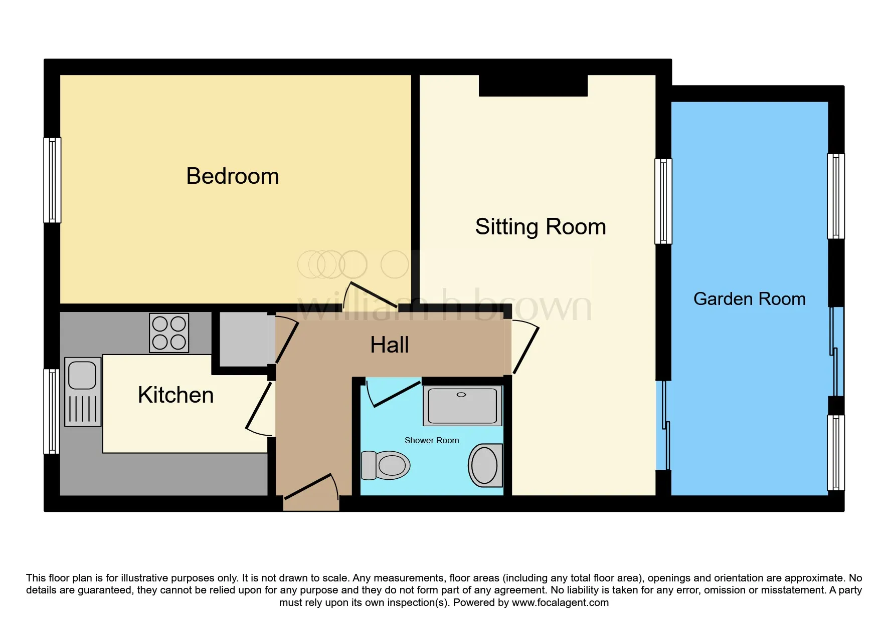 1 bed Semi-Detached Bungalow